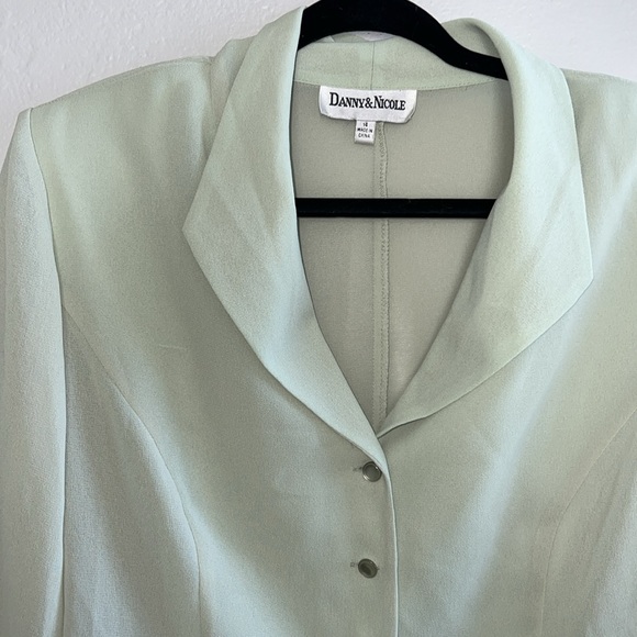 Danny & Nicole Mint Green Blazer - Picture 2 of 9